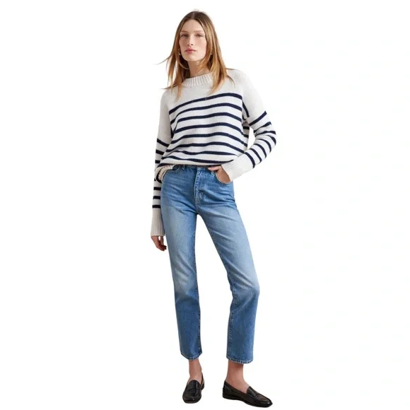 La Ligne Marin Sweater. S. Cream/Navy. EUC. - Picture 6 of 12